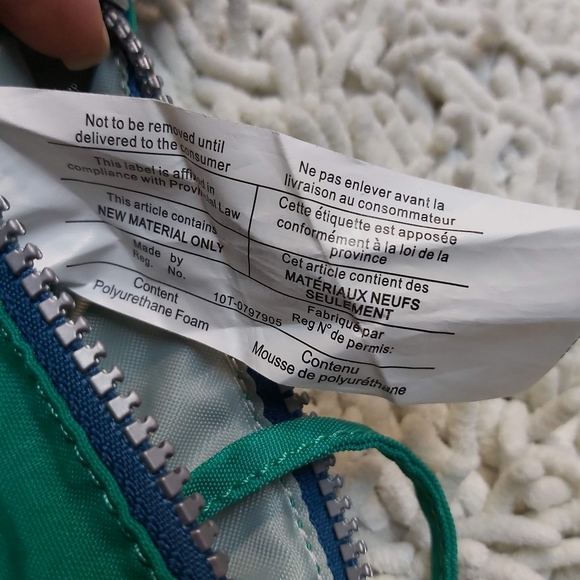 Kipling green & blue small cross body bag - Picture 2 of 6